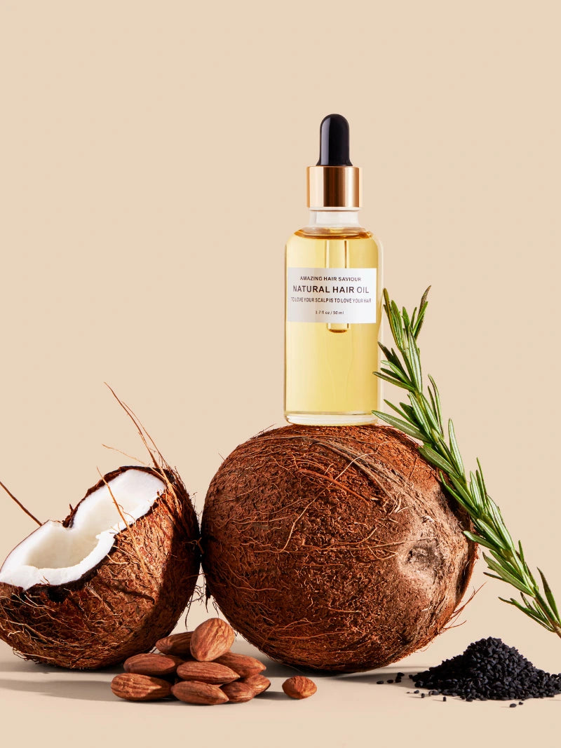 Amazing Hair Saviour natural hair growth oil bottle, rosemary oil for hair growth, hair loss