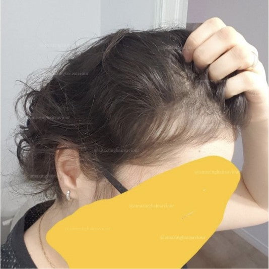 Customer hair after using Amazing Hair Saviour