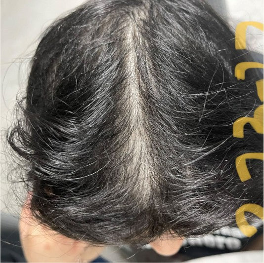 Customer hair after using Amazing Hair Saviour